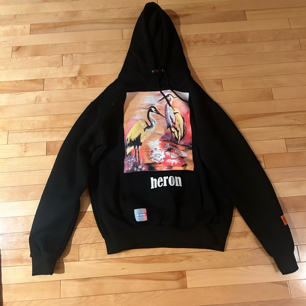 OFF WHITE x HERON PRESTON Black Adult medium pull over hoodie